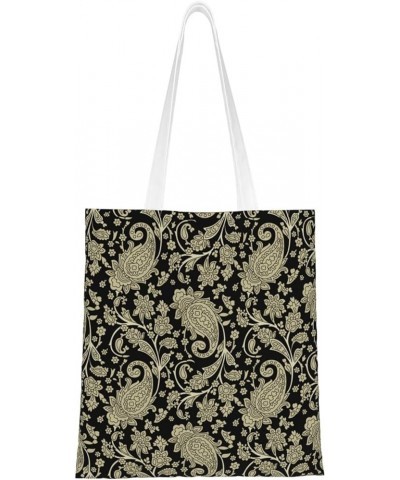 Paisley Single Shoulder Fashion Canvas Tote Shopping Bags Handbags For Men And Women Paisley31 $11.92 Totes