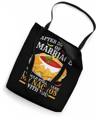 59th Wedding Anniversary Nachos Married Couple Tote Bag $14.25 Totes