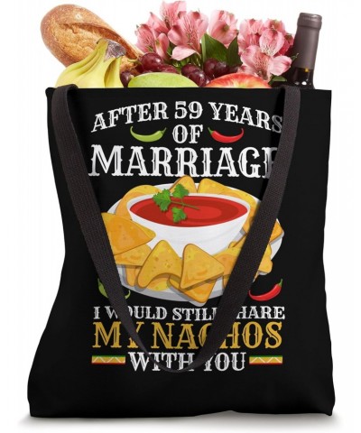 59th Wedding Anniversary Nachos Married Couple Tote Bag $14.25 Totes