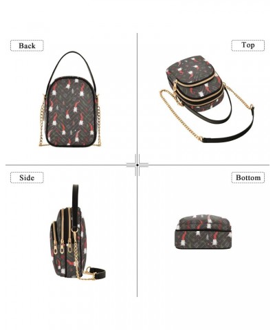 Christmas Decor Crossbody Bag for Women Small Travel Purse Cute Gnomes Cross Body Handbags Phone Bag with Removable Strap $11...