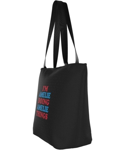 I'm Amelie Doing Amelie Things Women'S Casual One Shoulder Carry Shopping Bag Large Capacity Working Storage Handbag $16.14 S...