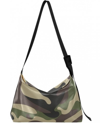 Camouflage Tote Bag for Women Large Hobo Bags Hobo Crossbody Bags Hobo Purses with Adjustable Strap for Girl Men $17.81 Totes