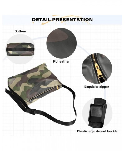 Camouflage Tote Bag for Women Large Hobo Bags Hobo Crossbody Bags Hobo Purses with Adjustable Strap for Girl Men $17.81 Totes