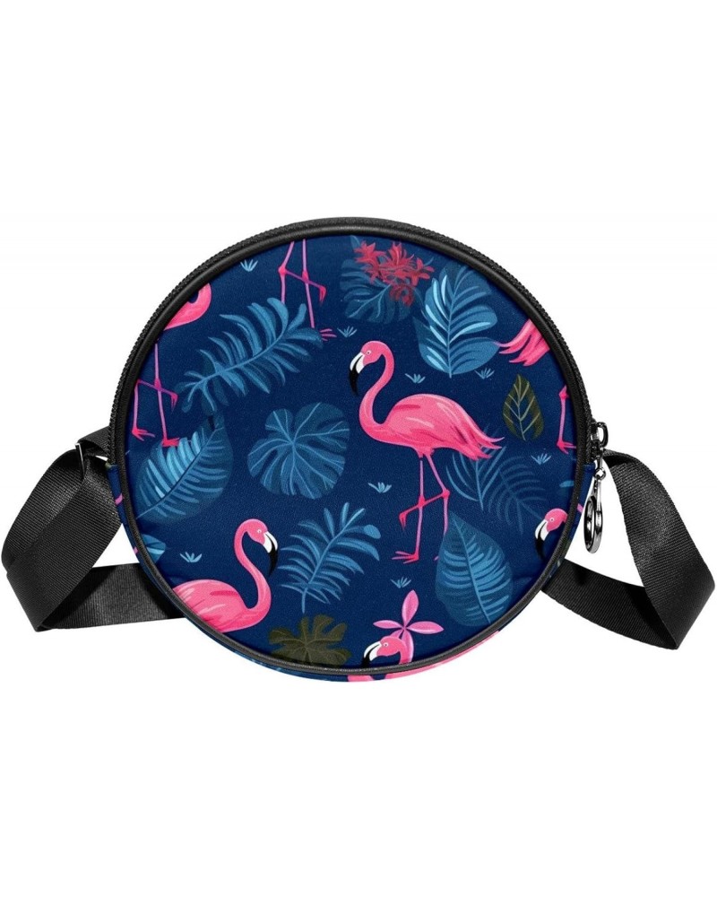 Crossbody Bags for Women,Crossbody Bag Men,Small Sling Bag,Flamingo Tropical Palm Leaf,Crossbody Purse $10.47 Crossbody Bags