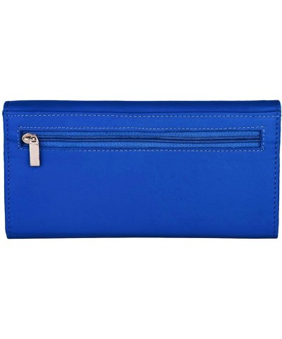 Ladies Leather Wallet (Green) BLUE 1 $20.64 Wallets