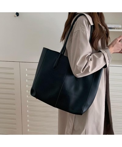 Leather Tote Bag Aesthetic Everything Tote Bag Designer Tote Bags for Women Cute Tote Bag Work Tote Bags for Women Black $16....