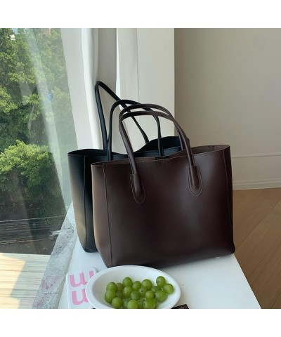 Leather Tote Bag Aesthetic Everything Tote Bag Designer Tote Bags for Women Cute Tote Bag Work Tote Bags for Women Black $16....