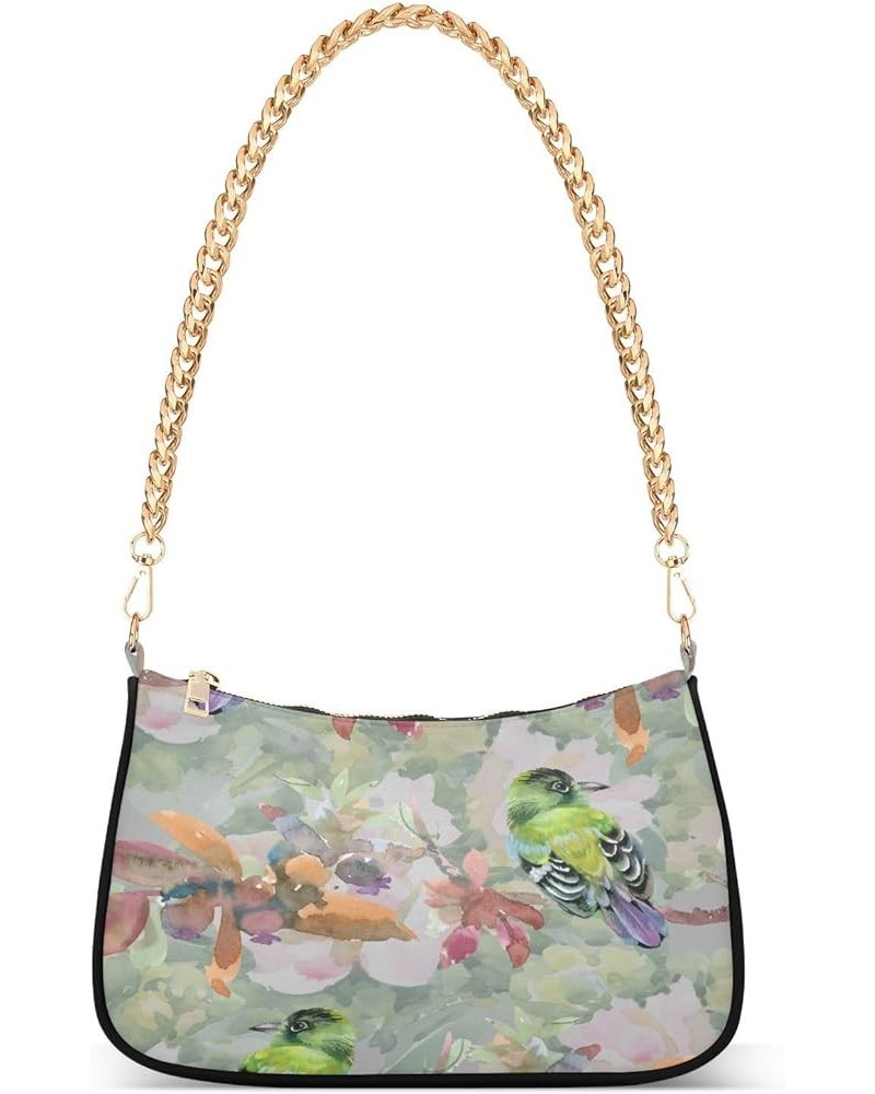 Shoulder Bags for Women, Cute Bird Hobo Tote Handbag, Retro Chain Bag Purse with Zipper Color06 $16.49 Shoulder Bags