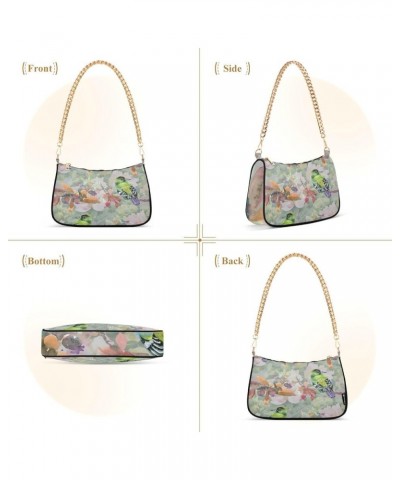 Shoulder Bags for Women, Cute Bird Hobo Tote Handbag, Retro Chain Bag Purse with Zipper Color06 $16.49 Shoulder Bags