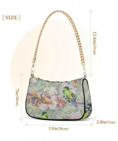 Shoulder Bags for Women, Cute Bird Hobo Tote Handbag, Retro Chain Bag Purse with Zipper Color06 $16.49 Shoulder Bags