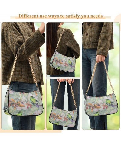 Shoulder Bags for Women, Cute Bird Hobo Tote Handbag, Retro Chain Bag Purse with Zipper Color06 $16.49 Shoulder Bags