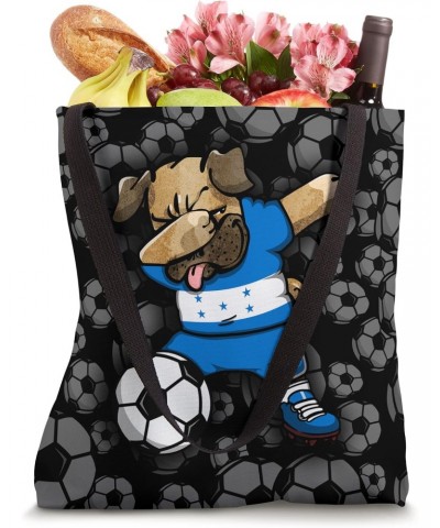 Dabbing Pug Honduras Soccer Fans Jersey - Honduran Football Tote Bag $11.25 Totes