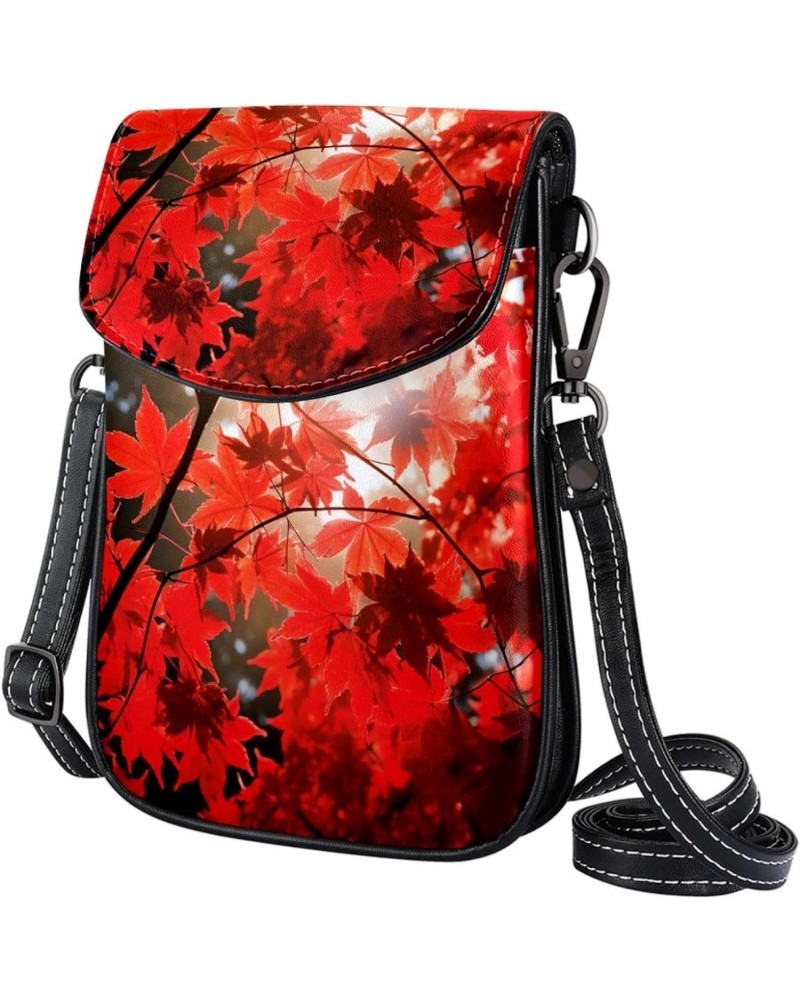 Crossbody Bags for Women,Crossbody Bag Men,Small Sling Bag,Autumn Maple Leaves,Crossbody Purse $14.58 Crossbody Bags