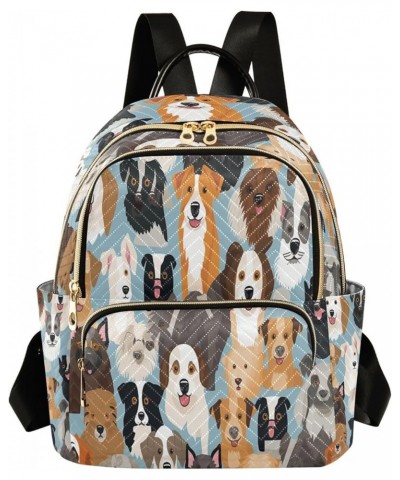 Hipster Dog Puppy Women Backpack Purse Ladies Fashion Shoulder Bag Daypack Travel Bag 10L Small $15.40 Backpacks