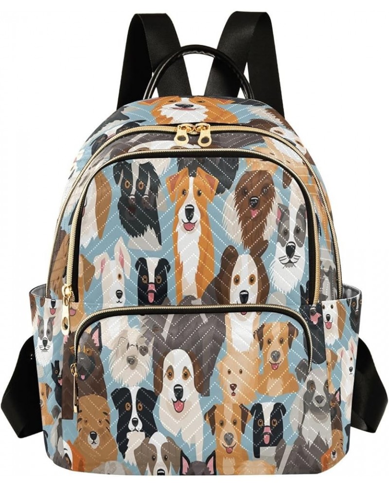 Hipster Dog Puppy Women Backpack Purse Ladies Fashion Shoulder Bag Daypack Travel Bag 10L Small $15.40 Backpacks