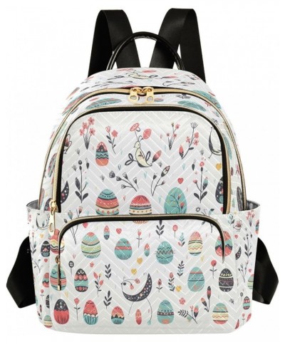 Bird Egg Bossom Floral Women Backpack Purse Ladies Fashion Shoulder Bag Daypack Travel Bag 10L Small $17.84 Backpacks