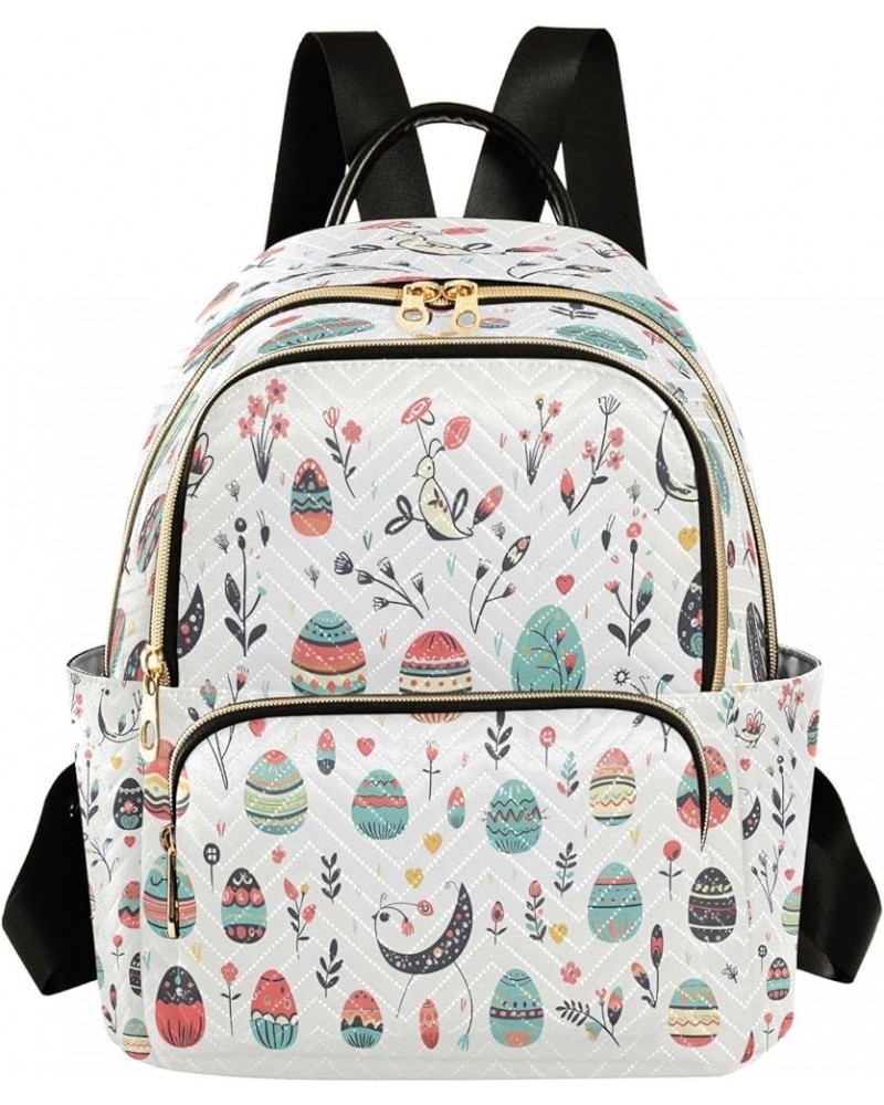 Bird Egg Bossom Floral Women Backpack Purse Ladies Fashion Shoulder Bag Daypack Travel Bag 10L Small $17.84 Backpacks