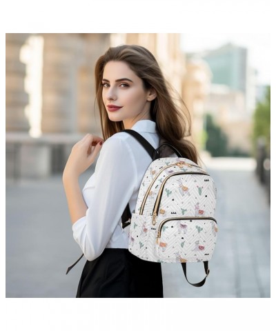 Mini Backpack for Women, Lama Cactus Travel Backpack Purse for Ladies, Small Bookbag Daypack Shoulder Bag M Multi505 Small $1...