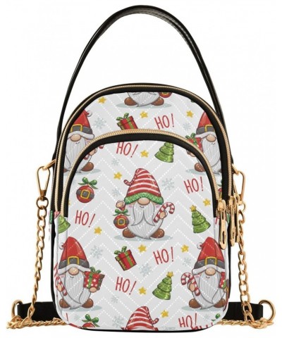 Cute Gnome Christmas Cartoon Crossbody Bags for Women Travel Crossbody Bags Travel Purse with Chain Strap for Women $11.96 Cr...