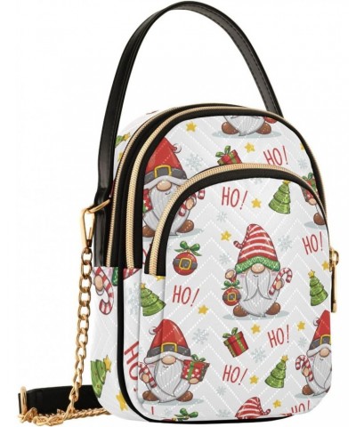 Cute Gnome Christmas Cartoon Crossbody Bags for Women Travel Crossbody Bags Travel Purse with Chain Strap for Women $11.96 Cr...