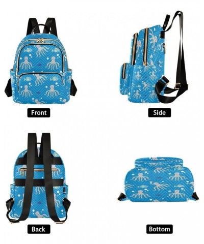 Fashion Backpack Mini Backpack Purse Casual Daily Backpack Octopus for Travel for College Work Small $15.58 Backpacks