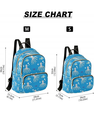 Fashion Backpack Mini Backpack Purse Casual Daily Backpack Octopus for Travel for College Work Small $15.58 Backpacks