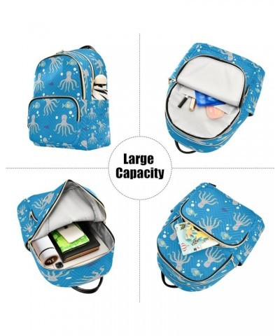 Fashion Backpack Mini Backpack Purse Casual Daily Backpack Octopus for Travel for College Work Small $15.58 Backpacks