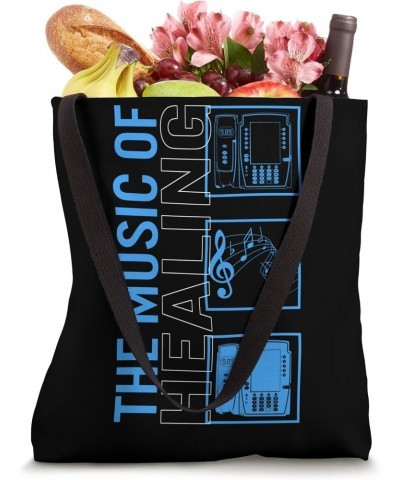 Funny Registered Nurse RN Music Of Healing, Alaris IV Pump B Tote Bag $11.73 Totes