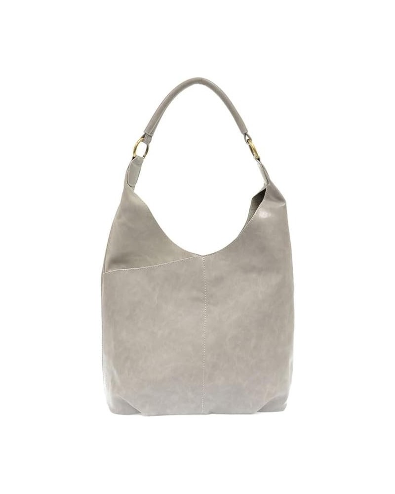 Dani Vintage Hobo Bag with Faux Suede Trim 520 - French Grey $34.86 Hobo Bags