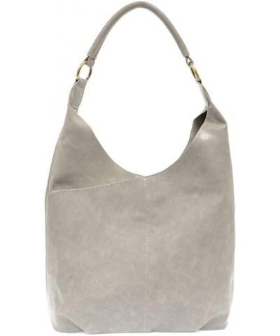 Dani Vintage Hobo Bag with Faux Suede Trim 520 - French Grey $34.86 Hobo Bags