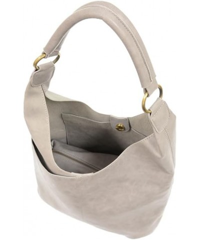 Dani Vintage Hobo Bag with Faux Suede Trim 520 - French Grey $34.86 Hobo Bags