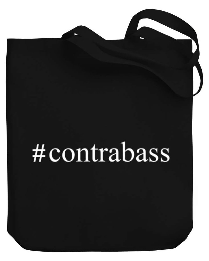 Contrabass Hashtag Canvas Tote Bag 10.5" x 16" x 4 $21.59 Totes