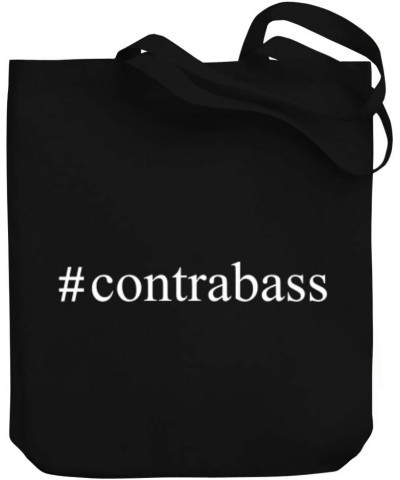 Contrabass Hashtag Canvas Tote Bag 10.5" x 16" x 4 $21.59 Totes