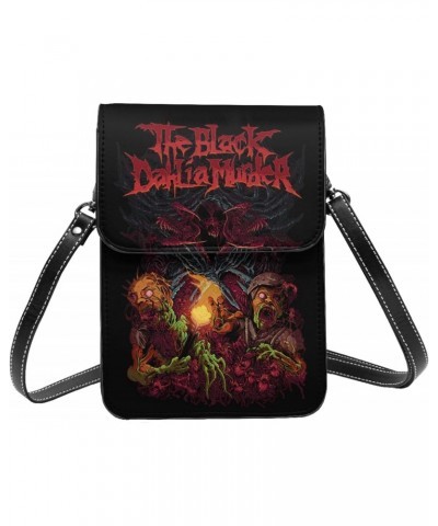 Small Cell Phone Purse The Black Dahlia Murder Fashion Womens Crossbody Cellphone Bag Mini Shoulder Bag 7.5x5.3 Inches $20.84...