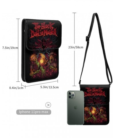 Small Cell Phone Purse The Black Dahlia Murder Fashion Womens Crossbody Cellphone Bag Mini Shoulder Bag 7.5x5.3 Inches $20.84...