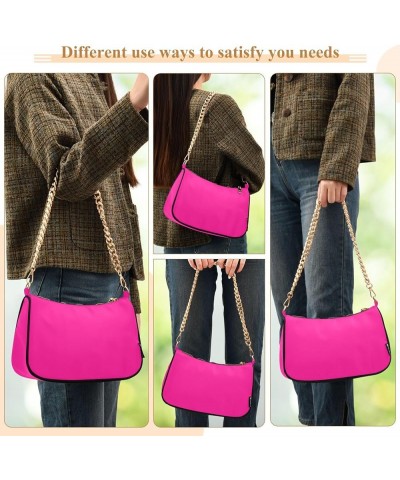 Hobo Bags for Women Darkcyan Tote Purses Small Handbags with Chain 39 Deeppink $16.79 Totes