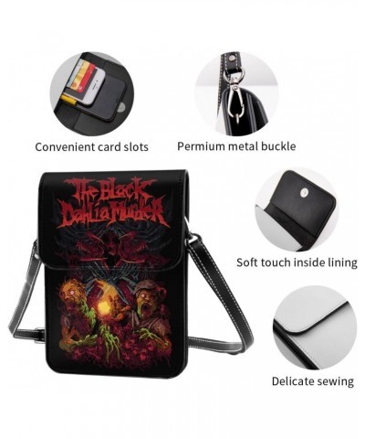 Small Cell Phone Purse The Black Dahlia Murder Fashion Womens Crossbody Cellphone Bag Mini Shoulder Bag 7.5x5.3 Inches $20.84...