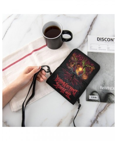 Small Cell Phone Purse The Black Dahlia Murder Fashion Womens Crossbody Cellphone Bag Mini Shoulder Bag 7.5x5.3 Inches $20.84...