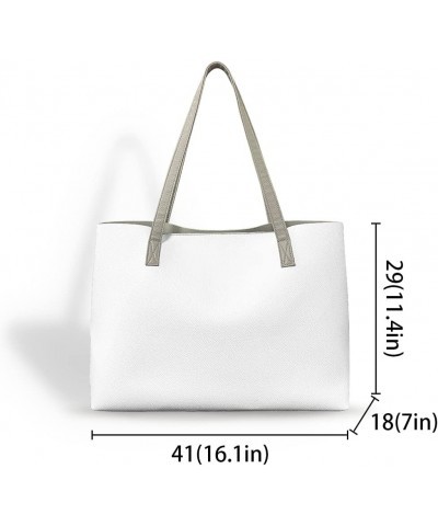 Big Capacity Leather Tote Bag for Women Top Handle Purse Bucket Handbag Customizable $25.00 Totes