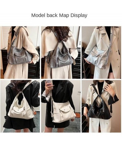 Women's Handbag Multifunctional Casual Shoulder Crossbody Bag Fashionable Large Capacity Tote Bag Soft Leather Backpack Black...