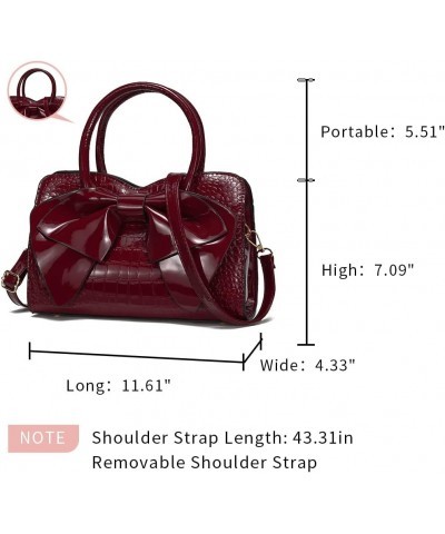 Satchel Purses and Handbags for Women Shoulder Tote Bags 1 Wine Red $17.39 Totes