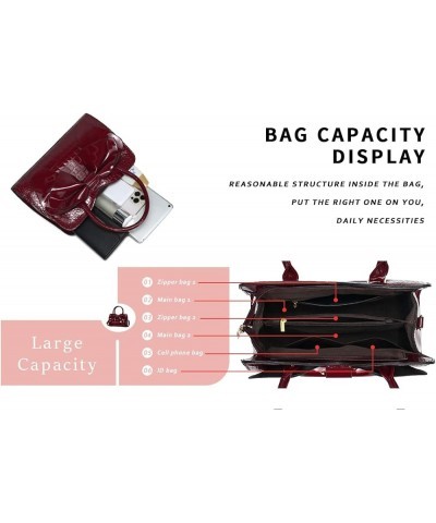 Satchel Purses and Handbags for Women Shoulder Tote Bags 1 Wine Red $17.39 Totes