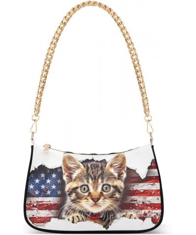 Shoulder Bags for Women American US Flag Independence Day Patriotic Hobo Tote Handbag Small Clutch Purse with Zipper Closure ...