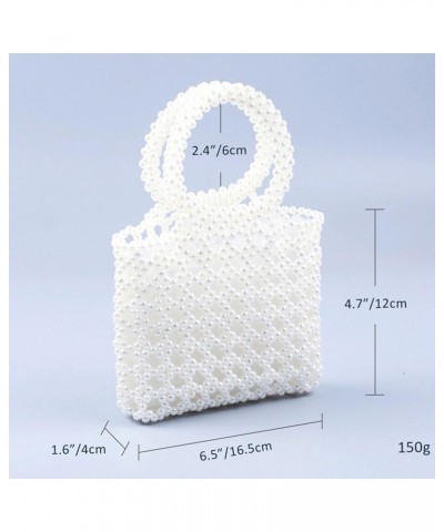 Luxury Pearl Purses Shoulder Bag for Women Pearl Bag Handmade Bags Women's Crossbody Beaded Clutch Evening Bag Wedding Party ...