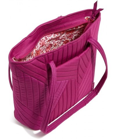 Womens Cotton Small Vera Tote Bag Dark Raspberry $35.36 Totes