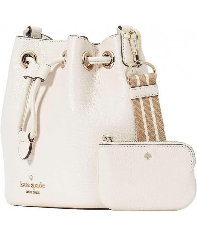 Women's Rosie Pebbled Leather Mini Bucket Bag, Parchment $61.91 Crossbody Bags