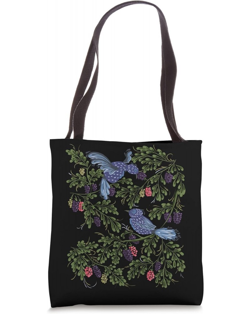 Starling Birds & Berries Funny Vintage Ukrainian Vyshyvanka Tote Bag $10.30 Totes