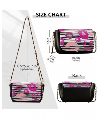 Crossbody Bags for Women Trendy Women's Black Shoulder Bag Small PU Leather Flap Cross Body Bag Handbags Pattern20 $24.18 Cro...