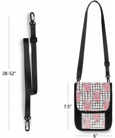 Crossbody Bags Cell Phone Wallet Purse RFID Blocking, Grid Pigs Travel Purses with Card Slots, 6 x 7.5 inch $10.82 Crossbody ...