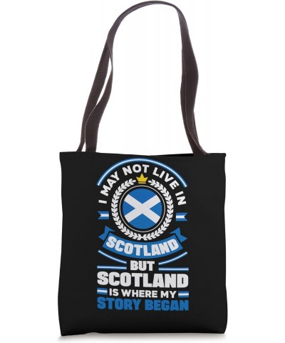 Scottish Scotland Scottish Flag Quote Tote Bag $14.55 Totes